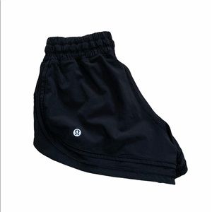 Lululemon Black Running Shorts Mesh Detailing